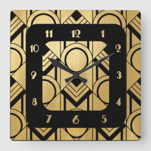 New Art Deco square Wall Square Wall Clock