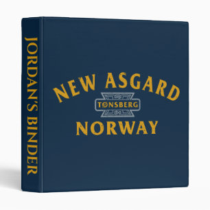 New Asgard Norway Souvenir Graphic 3 Ring Binder