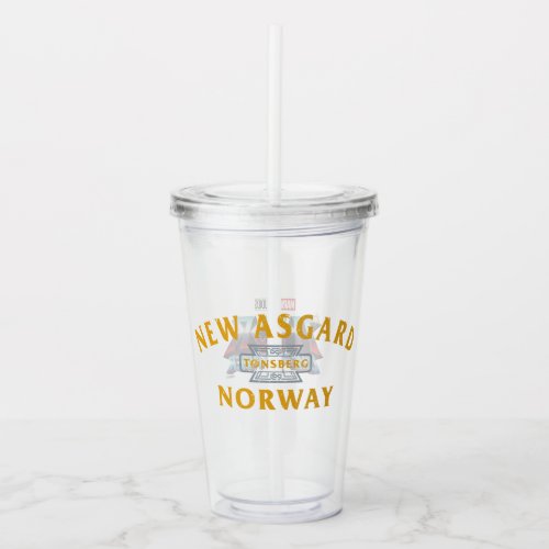 New Asgard Norway Souvenir Graphic Acrylic Tumbler