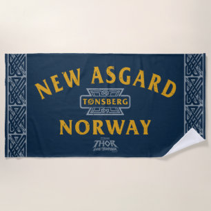 New Asgard Norway Souvenir Graphic Beach Towel