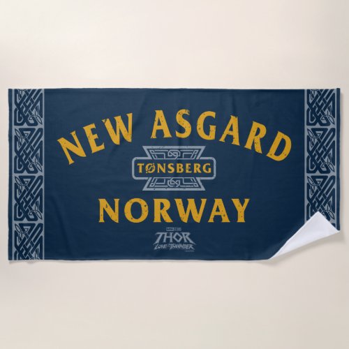 New Asgard Norway Souvenir Graphic Beach Towel