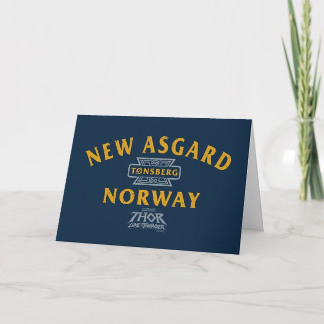 New Asgard Norway Souvenir Graphic Card (Front)