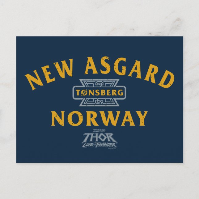 New Asgard Norway Souvenir Graphic Postcard (Front)