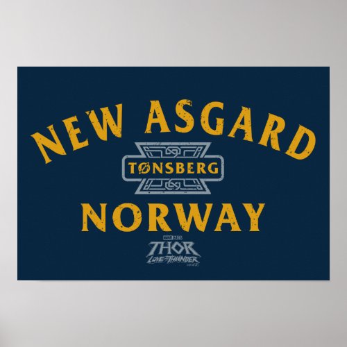 New Asgard Norway Souvenir Graphic Poster