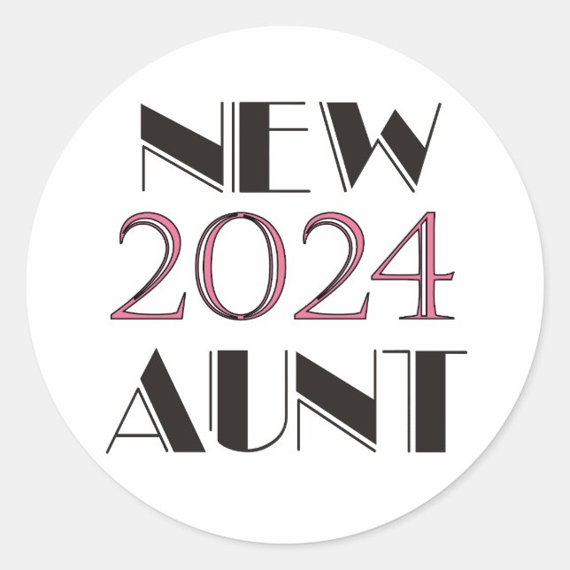 New Aunt 2024 Sticker (Front)