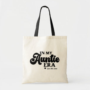 New Aunt Gift In My Auntie Era Custom Name Tote Bag