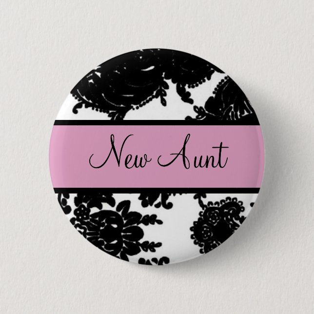 New Aunt Pinback Button (Front)