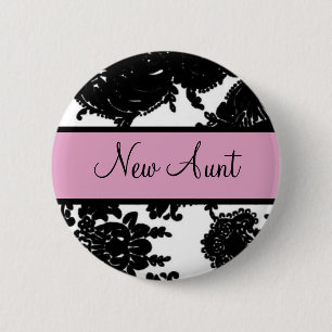 New Aunt Pinback Button