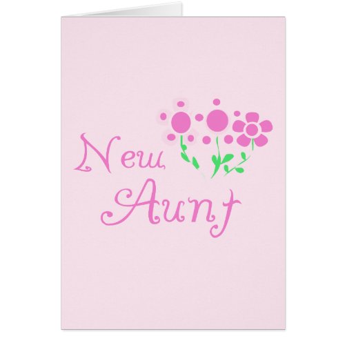 New Aunt Pink Flowers Tshirts and Gifts