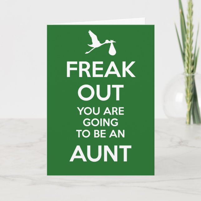 New Aunt Pregnancy Announcement (Front)