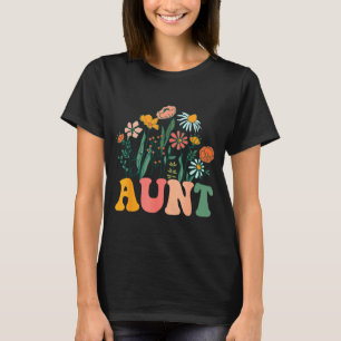 New Aunt Wildflower First Birthday & Baby Show T-Shirt