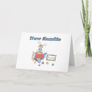 New Auntie - Airplane Tshirts and Gifts Card