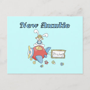 New Auntie - Airplane Tshirts and Gifts Postcard