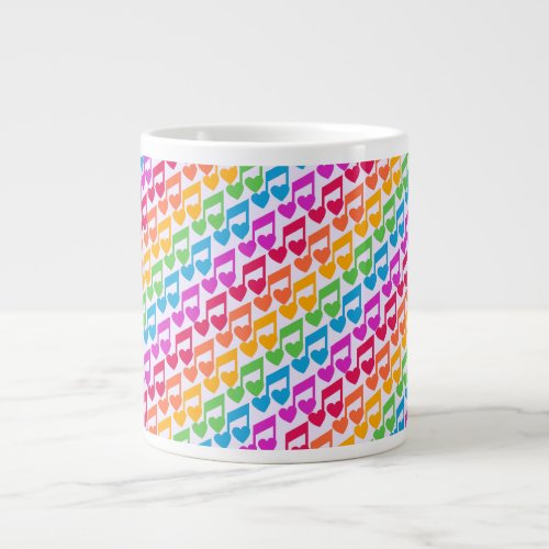 New Awesome Rainbow Notes Large Coffee Mug