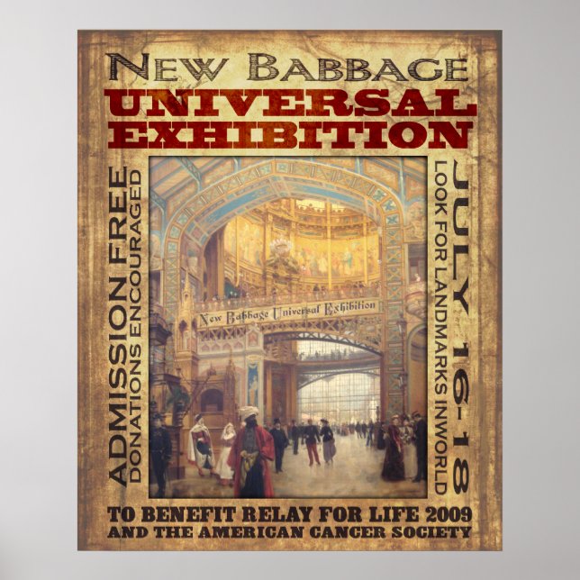 New Babbage Universal Exhibition Poster (Front)