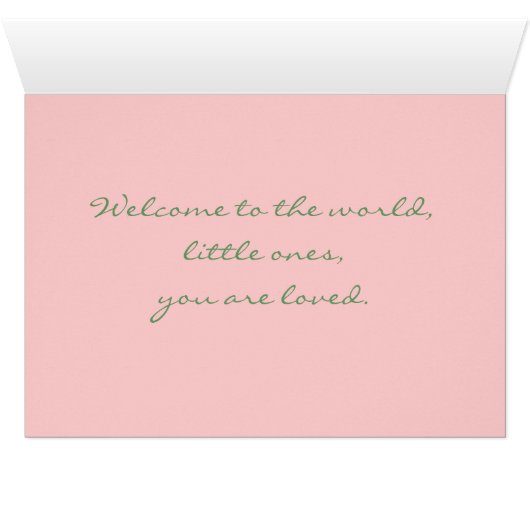 New Babies, Triplets, Welcome to the world (Inside Horizontal (Bottom))