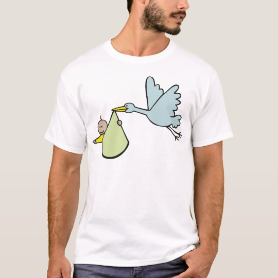 New Baby and Flying Stork T-Shirt