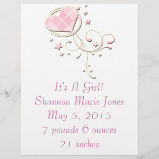 New Baby Announcement Flyer