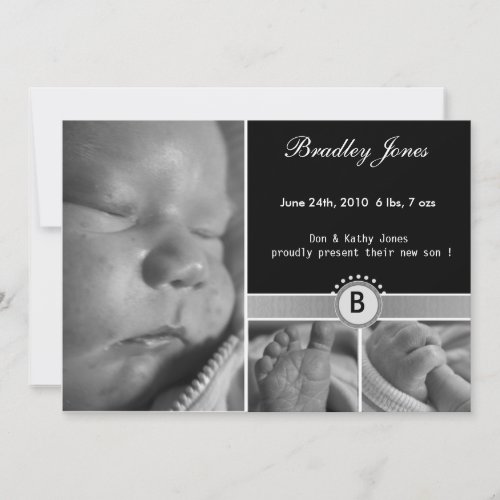 New Baby Arrival Card