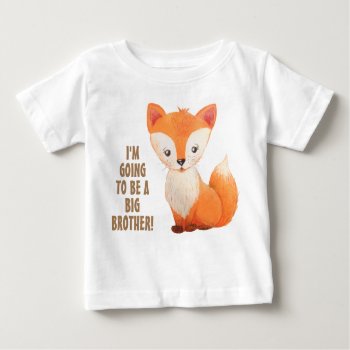 New Baby Big Brother Little Fox Toddler Tshirt by LittleThingsDesigns at Zazzle
