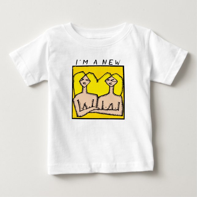 New Baby born in June Gemini Astrology Zodiac Sign Baby T-Shirt (Front)