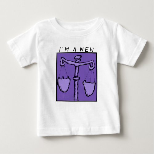 New Baby born in Oct Libra Astrology Zodiac BT Baby T_Shirt