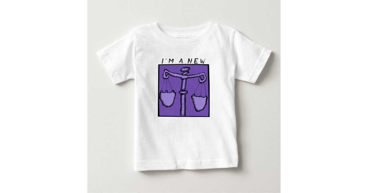 New Baby born in Oct Libra Astrology Zodiac BT Baby T-Shirt ...
