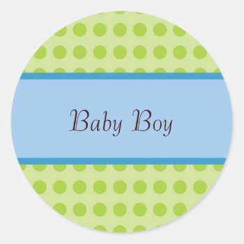 New Baby Boy Announcement Sticker by jgh96sbc at Zazzle