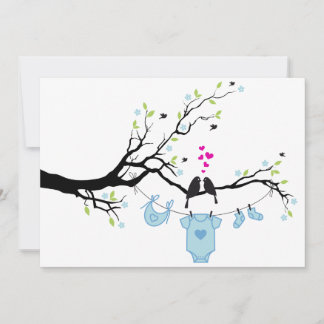 new baby boy, baby shower invitation card