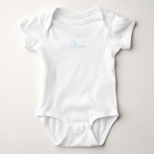 New Baby Boy Blue Name Sweet Newborn Simple Bodysuit