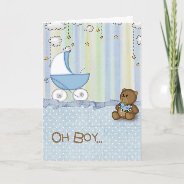new baby boy card (Front)