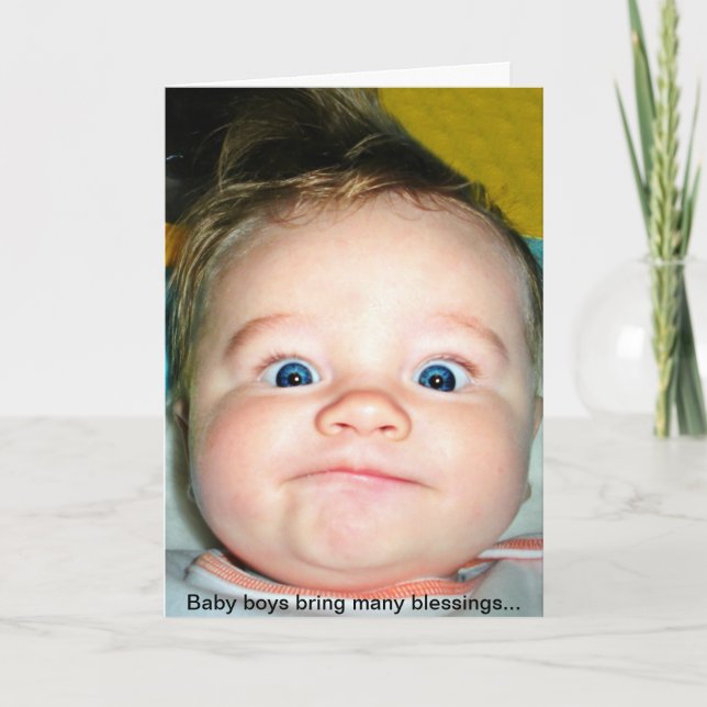 New Baby Boy Card (Front)