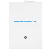 New Baby Boy Carousel Dreams Greeting Card (Back)