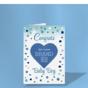 New Baby Boy! Congrats on New baby Cards