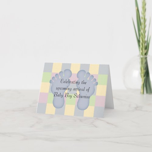 New Baby Boy Congratulations Card