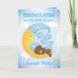 New Baby Boy Congratulations Card