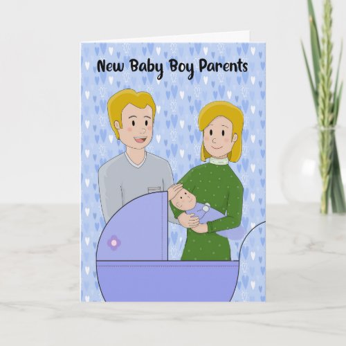 New Baby Boy Congratulations Card