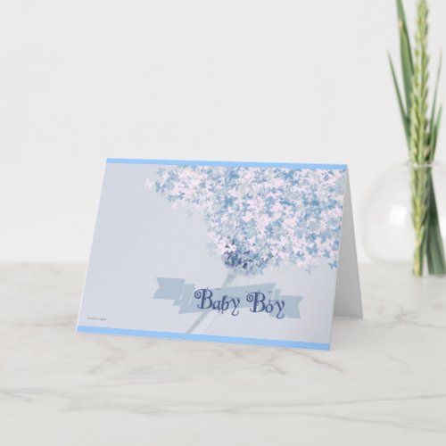 New Baby Boy Gift Card ÊšÏŠÉž Soft Butterflies Daisy