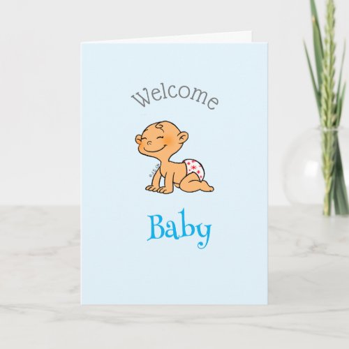 new baby boy personalized card