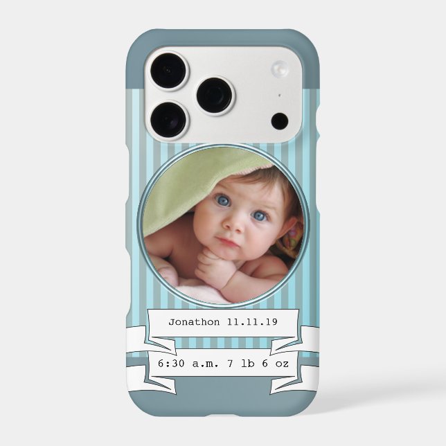 New Baby Boy Photo iPhoneFor Mom or Grandma Case-Mate iPhone Case (Back)