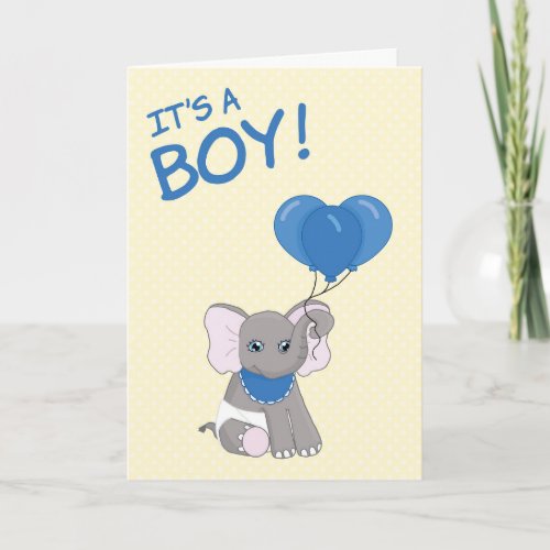New Baby Congratulations Baby Boy Card