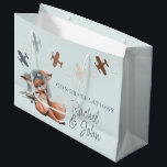 New Baby Congratulations Gift Bag<br><div class="desc">Congratulate the new parents with this adorable fox pilot gift bag! Matching collection available!</div>