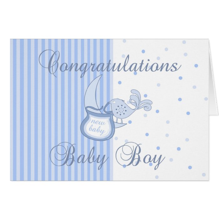 New Baby Congratulations   New Baby Boy Card