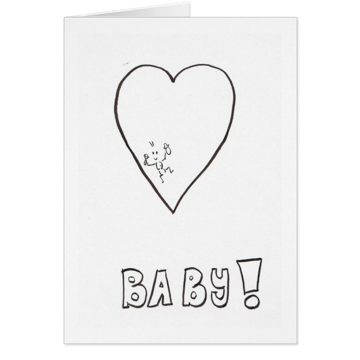 New baby congratulations or announcement card