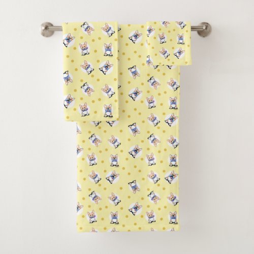 New Baby Corgi Towel Set