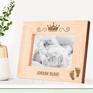  New Baby Crown Name Laser Photo Engraved Frames