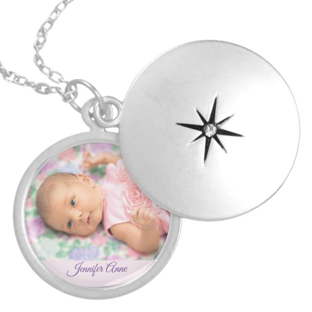 New Baby Custom Photo Locket (Front)