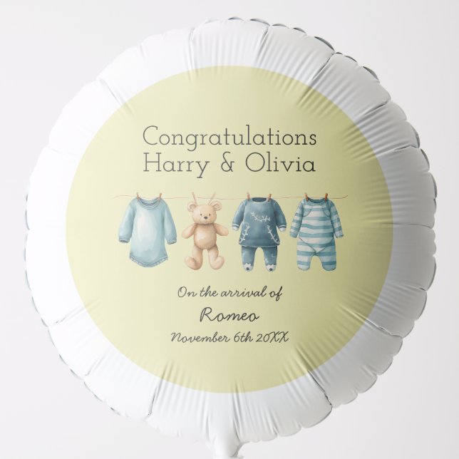 New Baby Customizable  Balloon (Front)