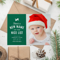 New baby cute two photo green Christmas