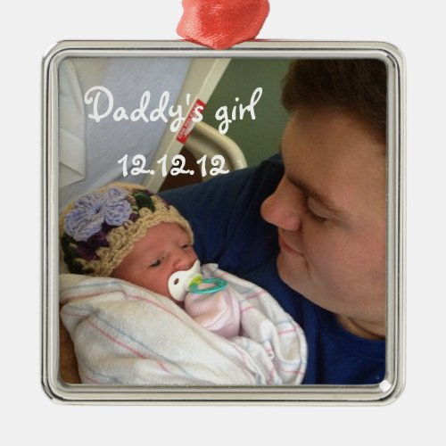 New Baby Daddys Girl Christmas Ornament